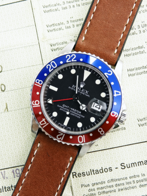 Rolex GMT ref. #1675, C-1961 PCG (Pointed Crown Guards)